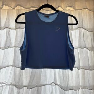 Gymshark Women's Blue Crop Top